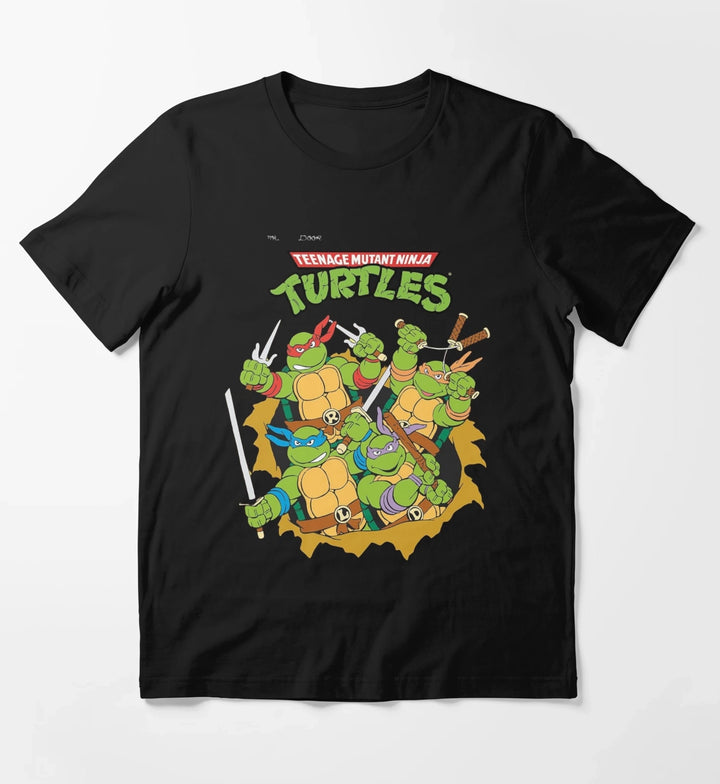 Teenage Mutant Ninja Classic Retro Logo TShirt Hoodies Sweatshirt T-Shirt