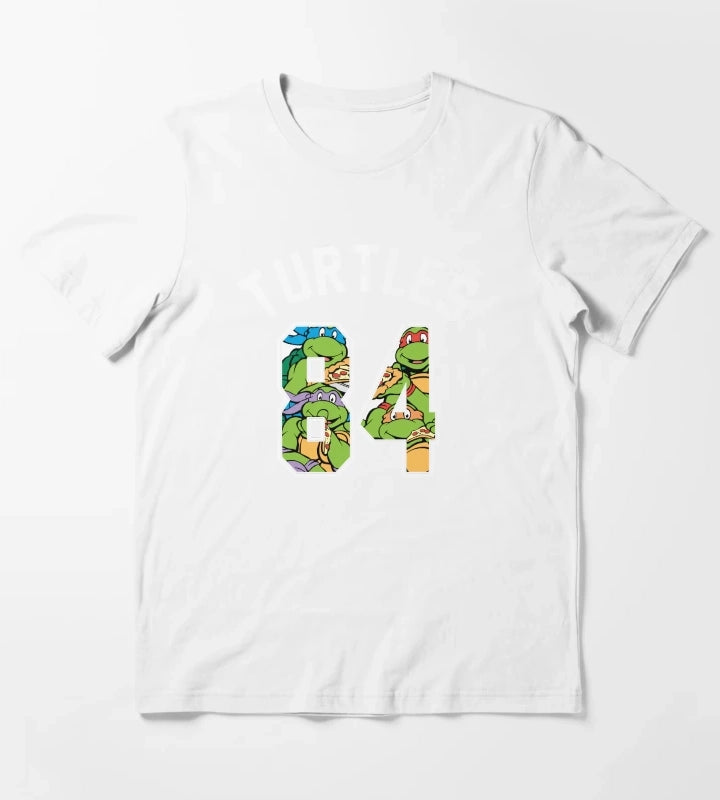 Teenage Mutant Ninja Turtles 84 Group Collage T-Shirt White