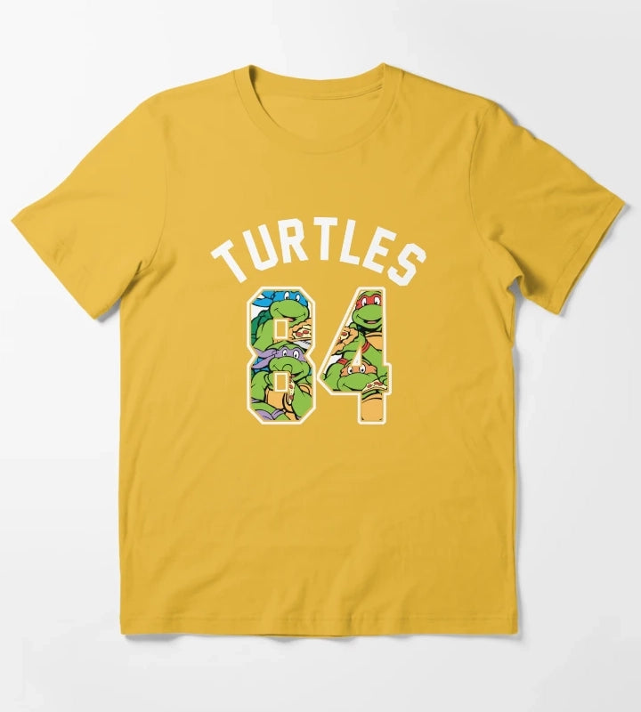 Teenage Mutant Ninja Turtles 84 Group Collage T-Shirt Yellow