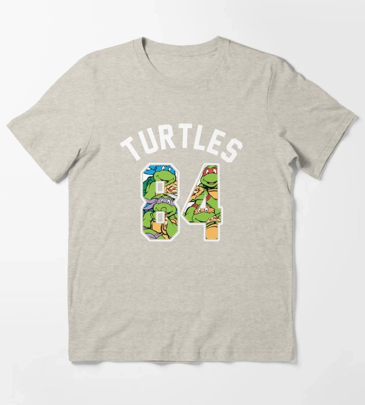 Teenage Mutant Ninja Turtles 84 Group Collage T-Shirt Cream