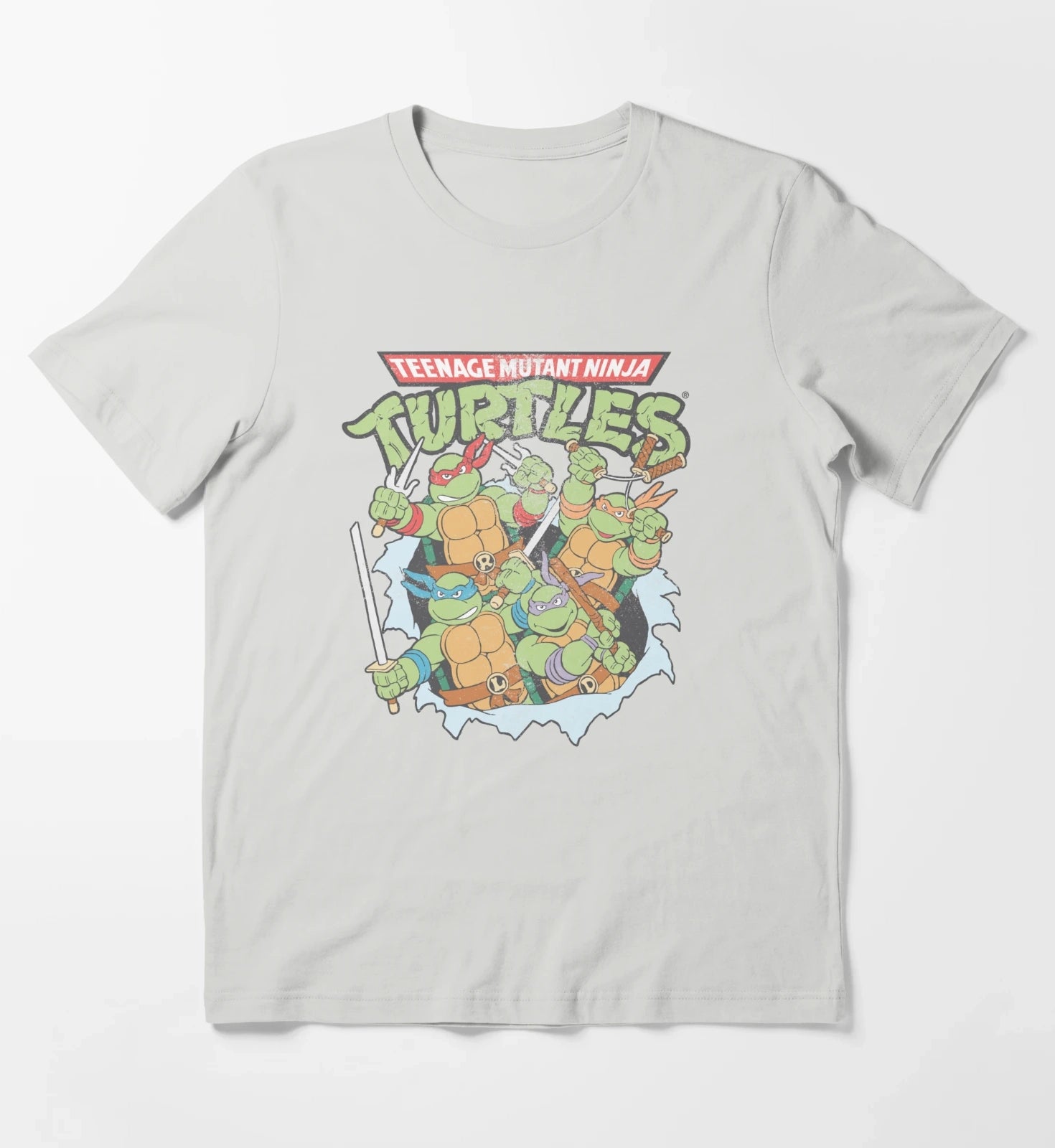 Teenage Mutant Ninja Turtles Breakthrough Group T-Shirt Light Grey