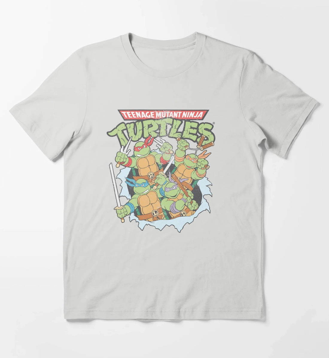 Teenage Mutant Ninja Turtles Breakthrough Group T-Shirt Light Grey