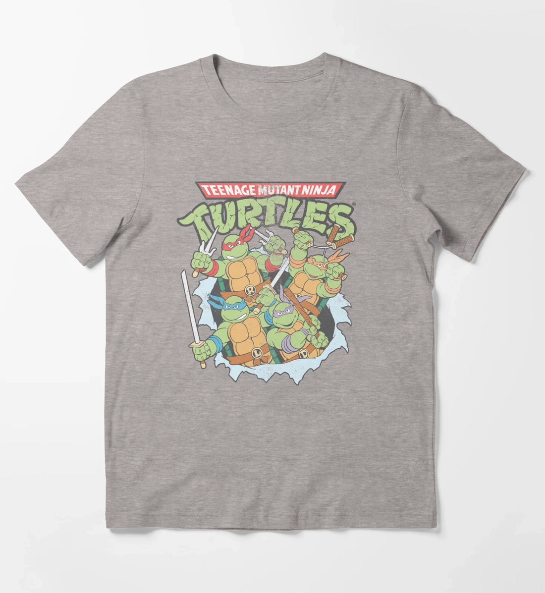 Teenage Mutant Ninja Turtles Breakthrough Group T-Shirt Heather Grey
