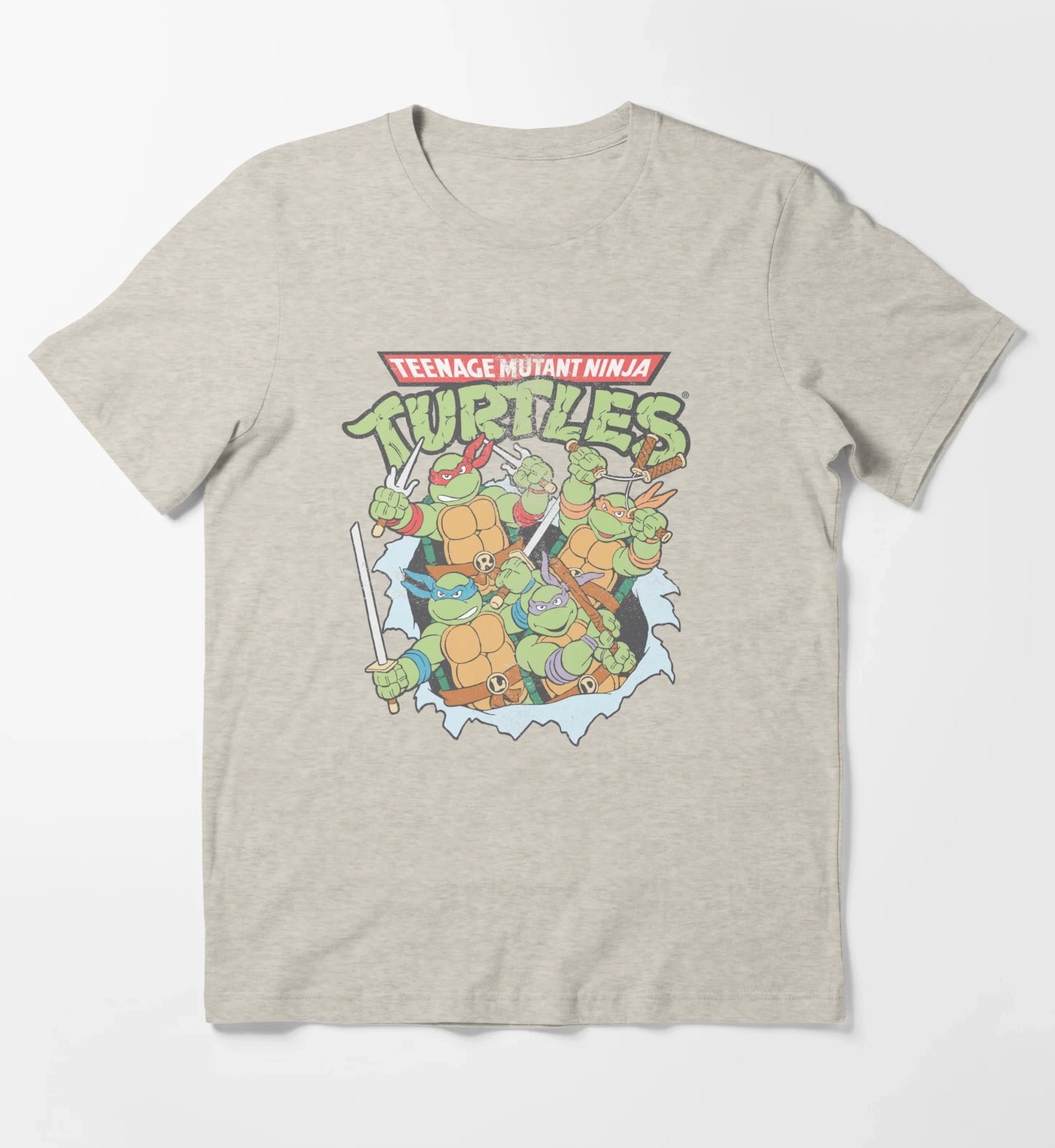 Teenage Mutant Ninja Turtles Breakthrough Group T-Shirt Cream