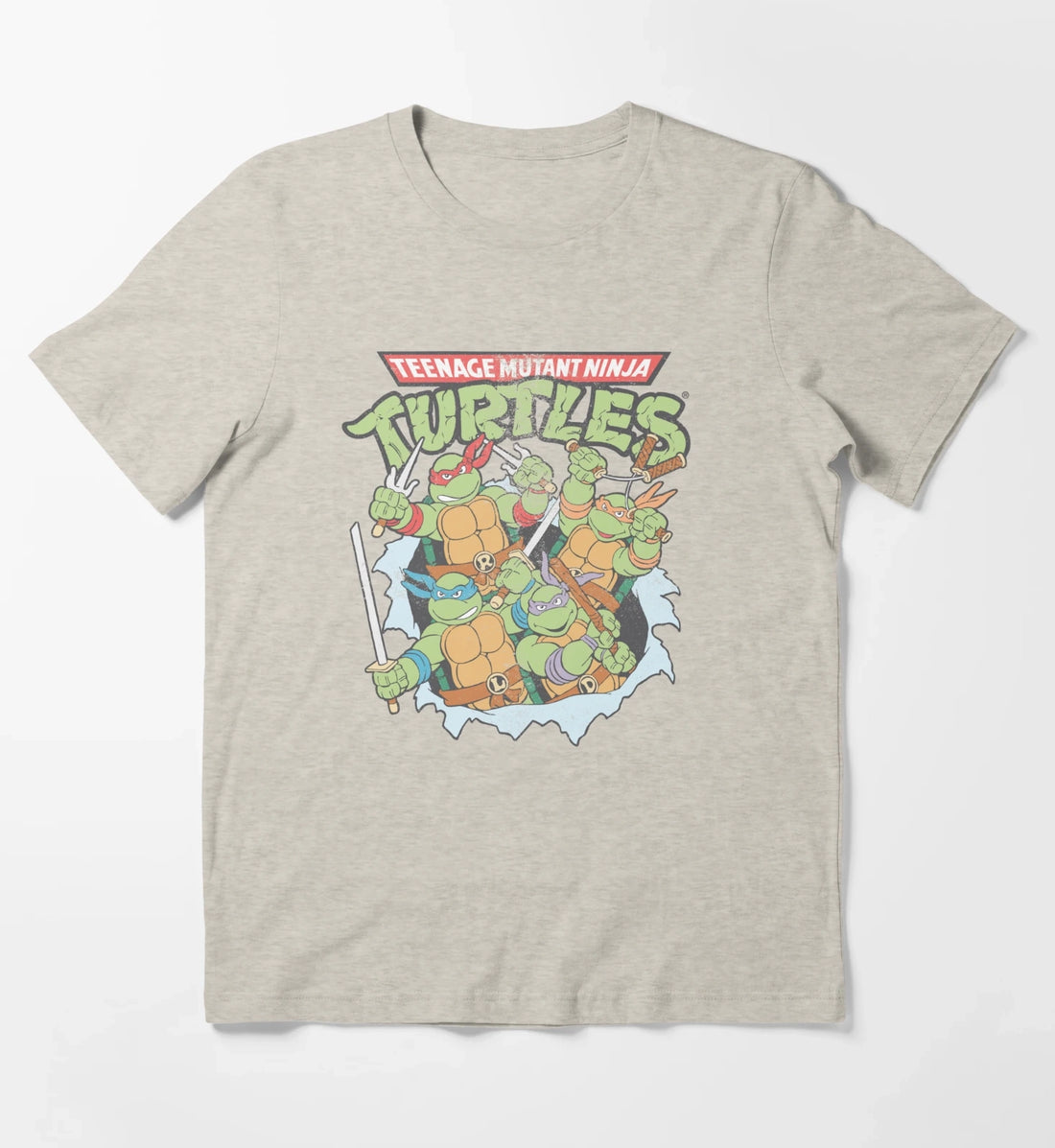 Teenage Mutant Ninja Turtles Breakthrough Group T-Shirt Cream