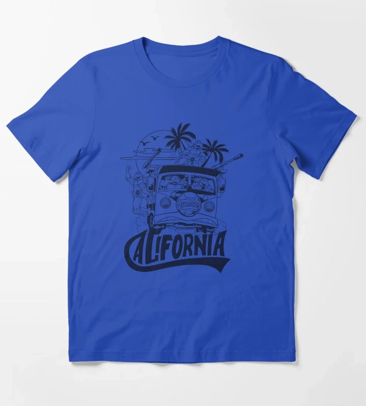Teenage Mutant Ninja Turtles California Group T-Shirt Blue