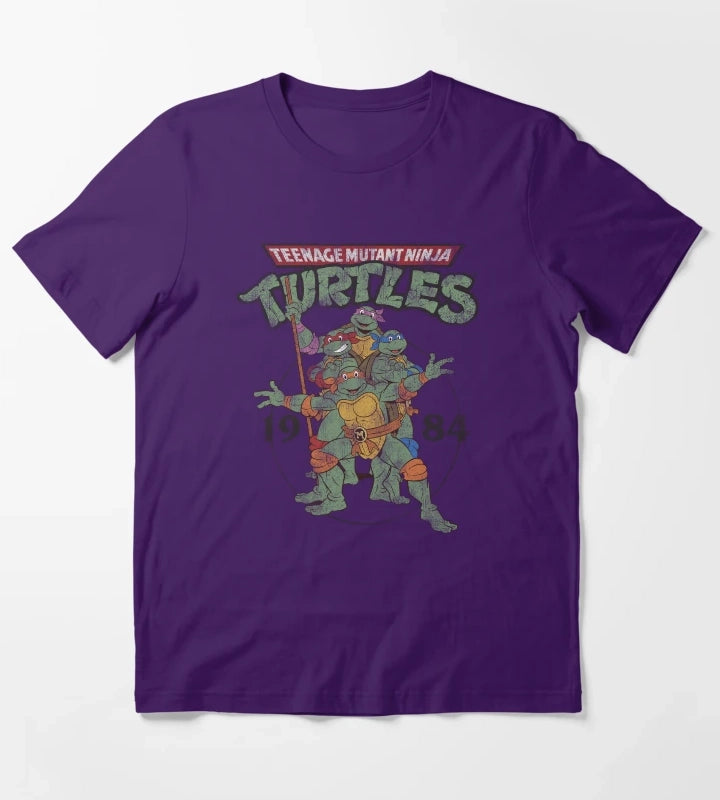 Teenage Mutant Ninja Turtles Classic Circle 1984 T-Shirt Purple