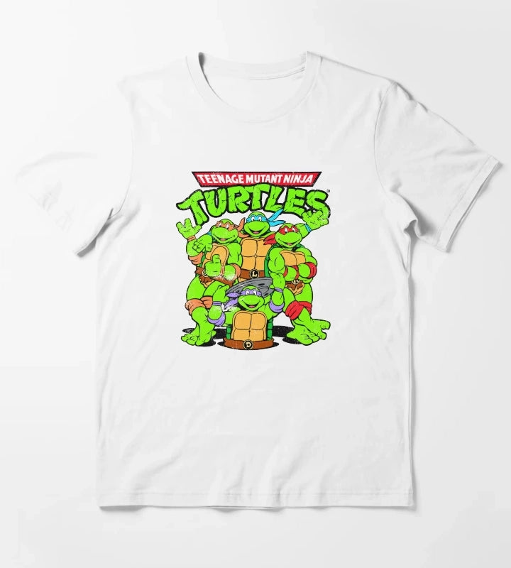 Teenage Mutant Ninja Turtles Classic Group Shot T-Shirt White