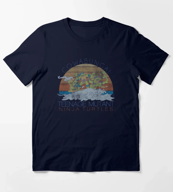 Teenage Mutant Ninja Turtles Cowabunga Surf Group T-Shirt Navy