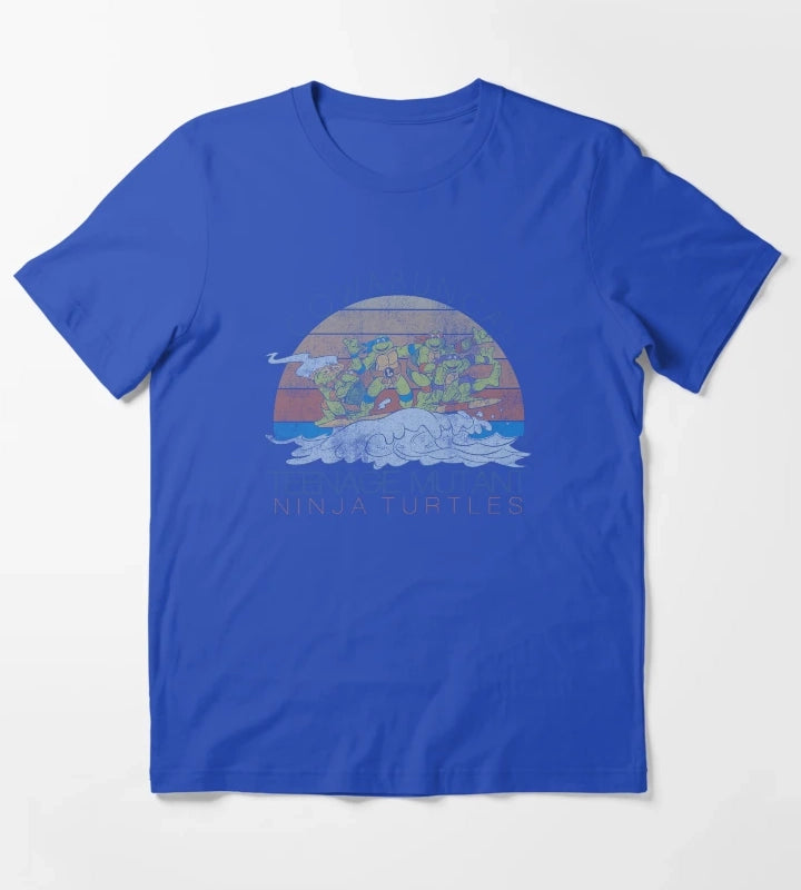 Teenage Mutant Ninja Turtles Cowabunga Surf Group T-Shirt Blue