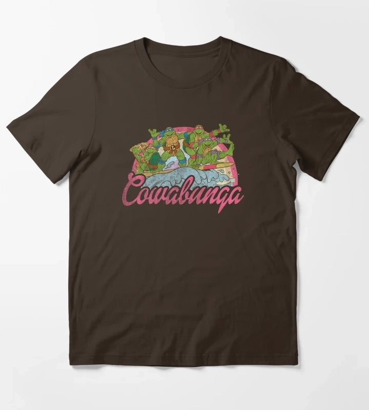 Teenage Mutant Ninja Turtles Cowabunga Surf T-Shirt Brown