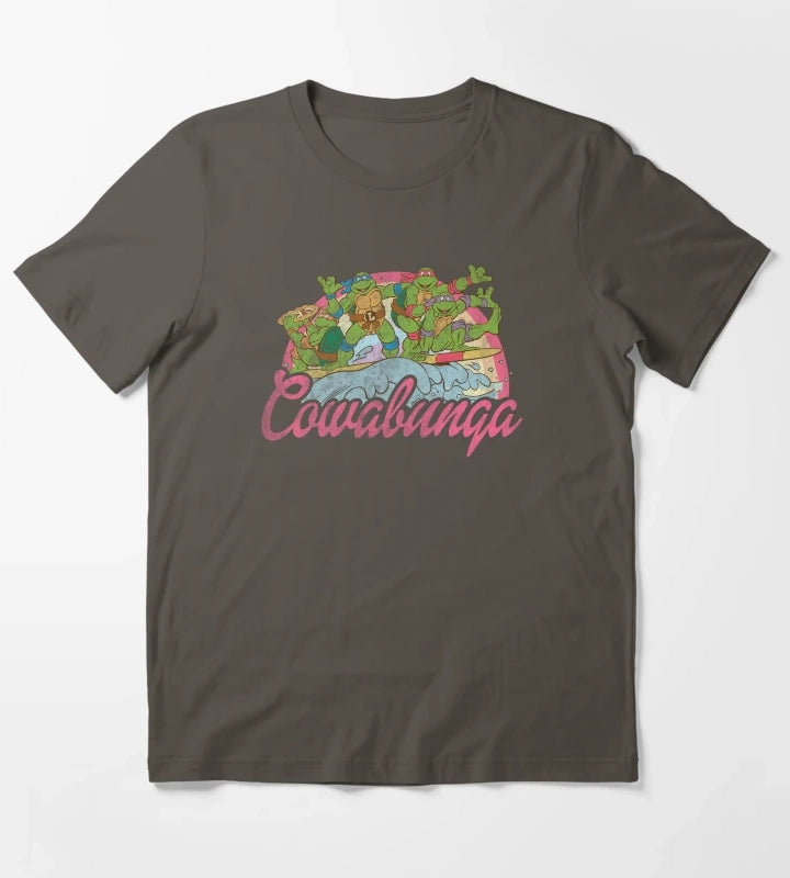 Teenage Mutant Ninja Turtles Cowabunga Surf T-Shirt Dark Grey
