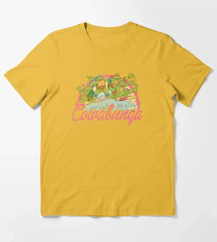 Teenage Mutant Ninja Turtles Cowabunga Surf T-Shirt Yellow