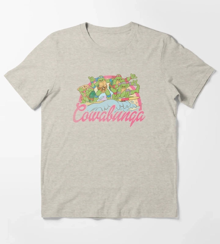 Teenage Mutant Ninja Turtles Cowabunga Surf T-Shirt Cream