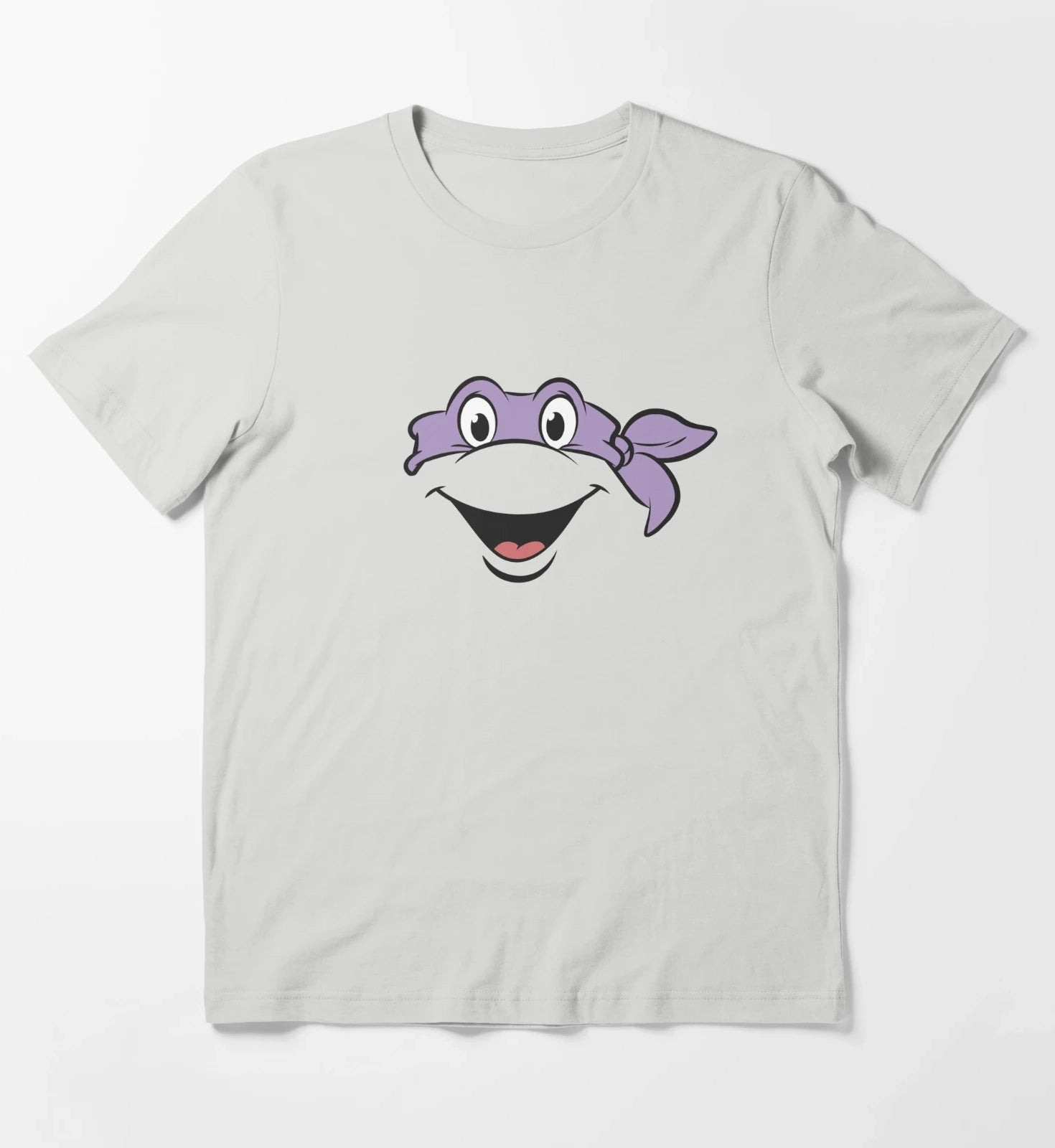 Teenage Mutant Ninja Turtles Donatello Big Face Costume T-Shirt Light Grey