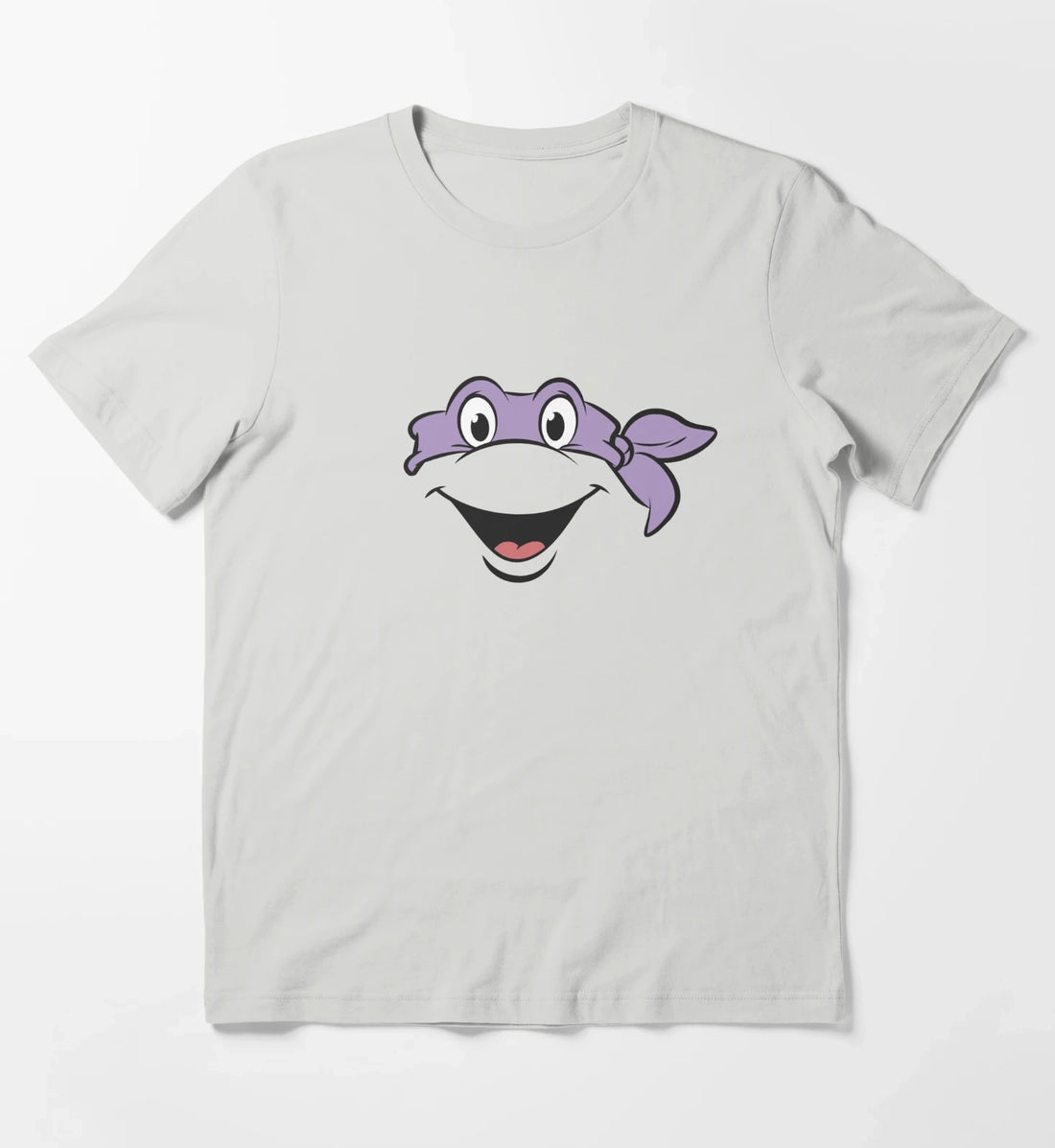 Teenage Mutant Ninja Turtles Donatello Big Face Costume T-Shirt Light Grey