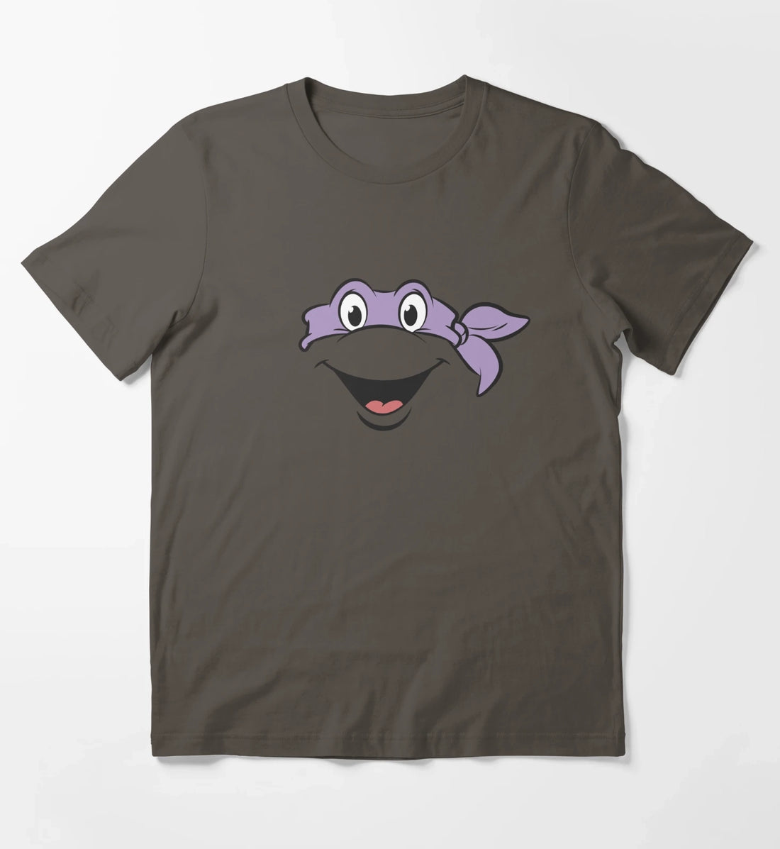 Teenage Mutant Ninja Turtles Donatello Big Face Costume T-Shirt Dark Grey