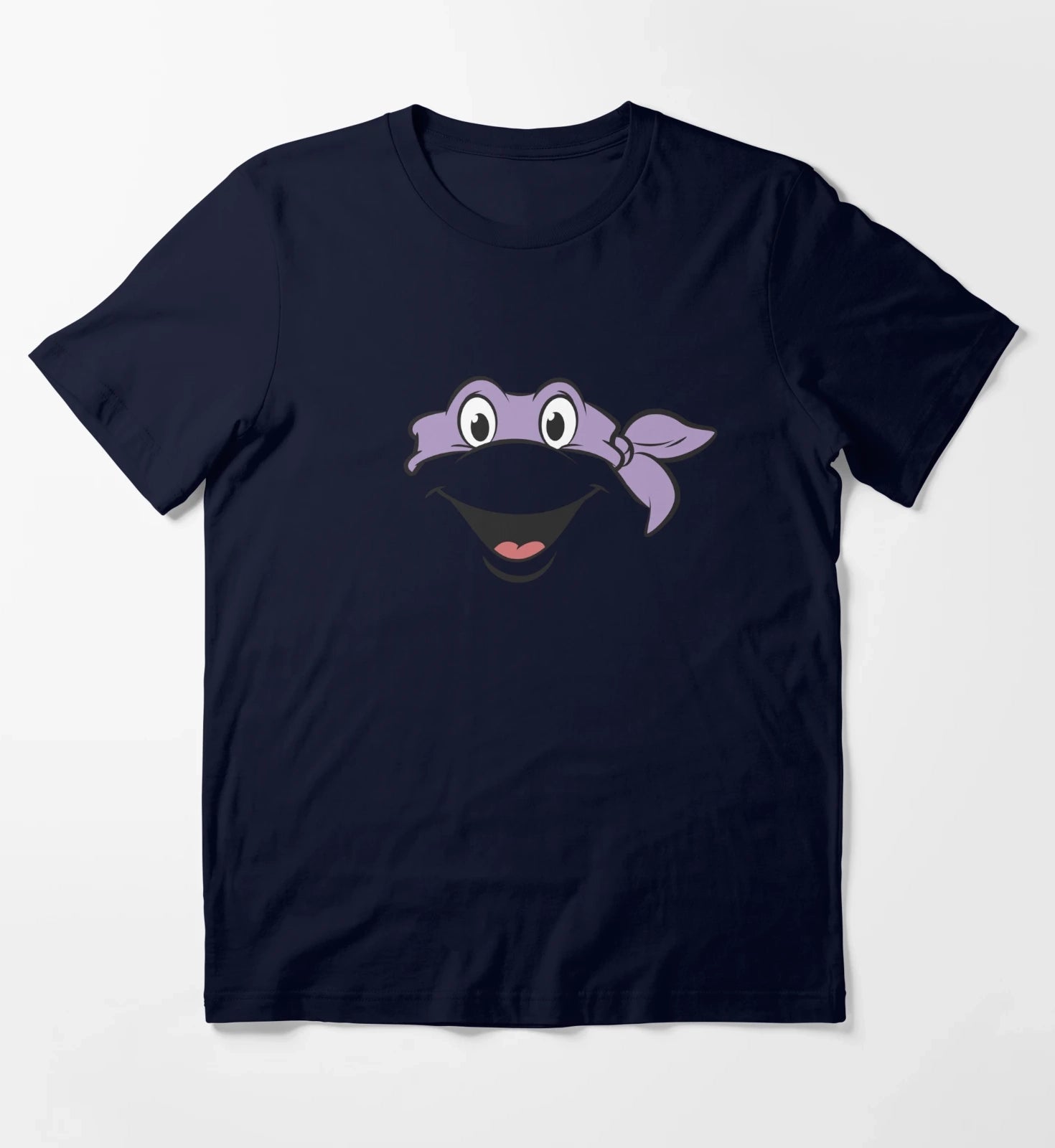 Teenage Mutant Ninja Turtles Donatello Big Face Costume T-Shirt Navy