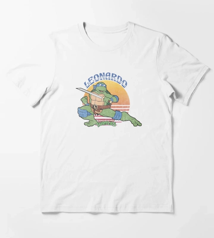 Teenage Mutant Ninja Turtles Leonardo Sun T-Shirt White