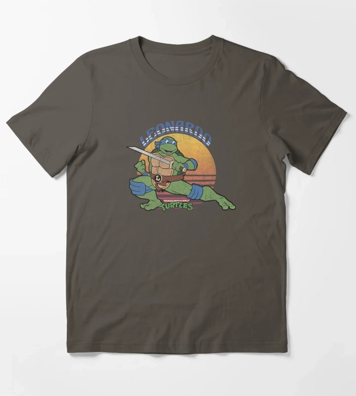 Teenage Mutant Ninja Turtles Leonardo Sun T-Shirt Dark Grey