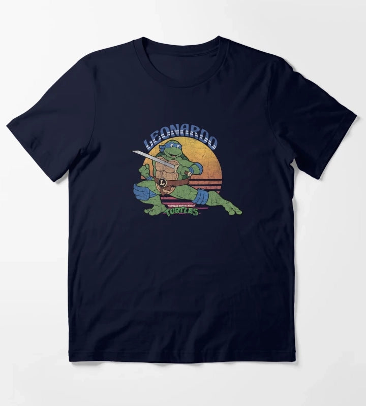 Teenage Mutant Ninja Turtles Leonardo Sun T-Shirt Navy
