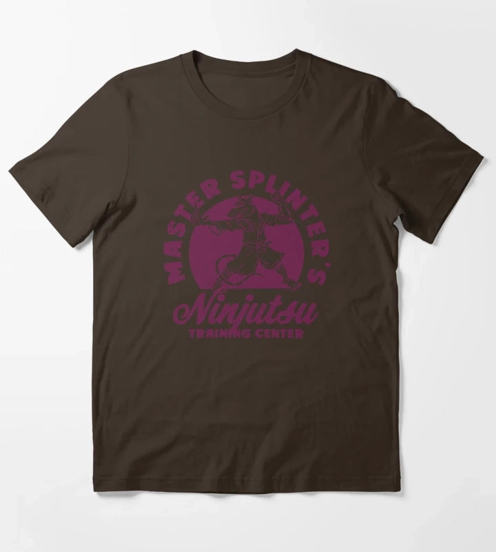 Teenage Mutant Ninja Turtles Master Splinters Retro Logo T-Shirt Brown
