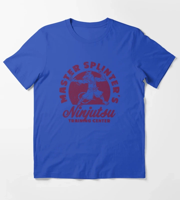Teenage Mutant Ninja Turtles Master Splinters Retro Logo T-Shirt Blue