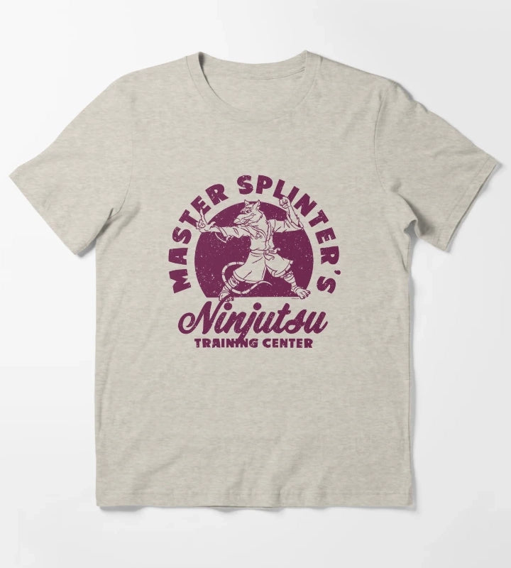 Teenage Mutant Ninja Turtles Master Splinters Retro Logo T-Shirt Cream