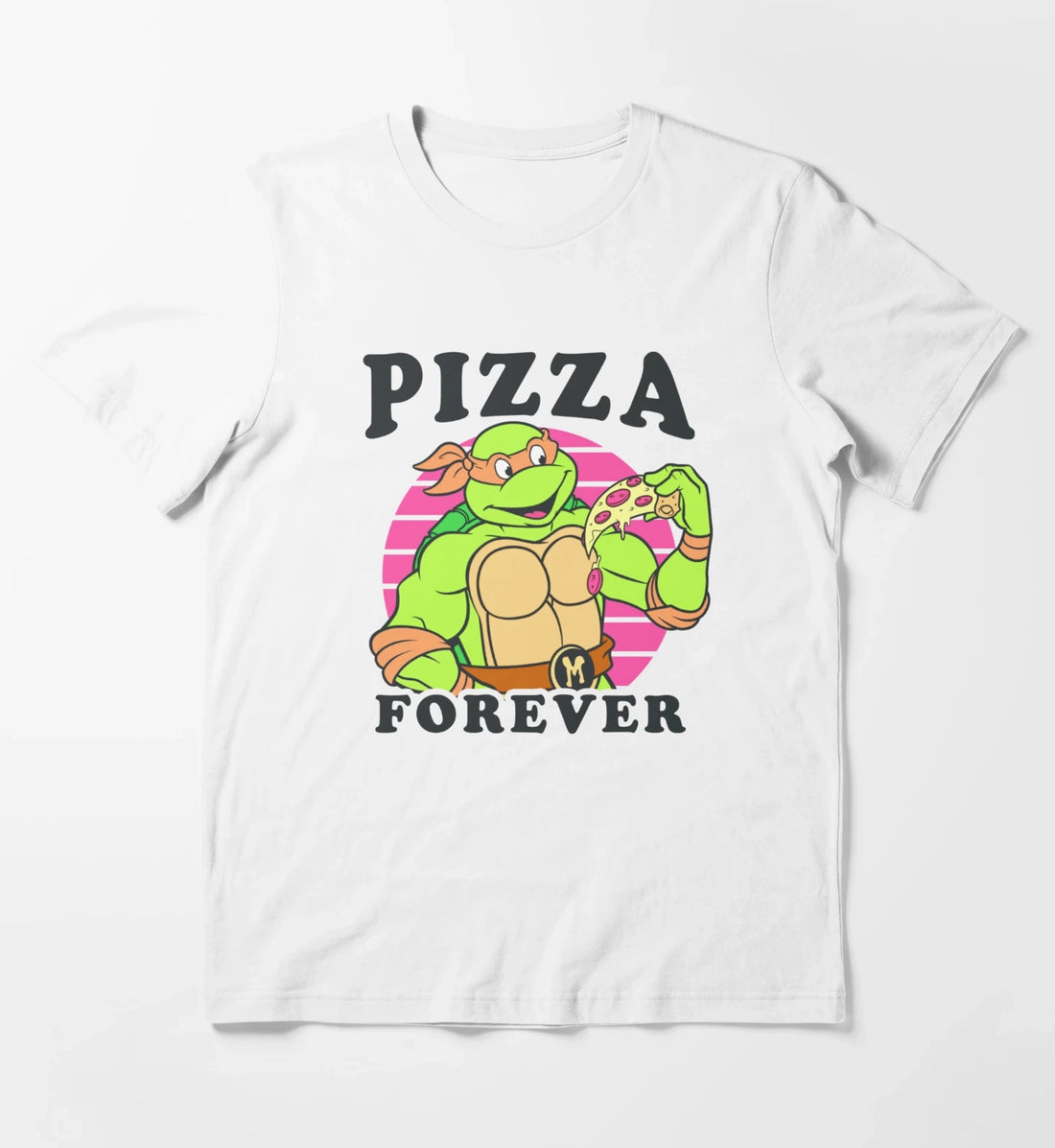 Teenage Mutant Ninja Turtles Michelangelo Pizza Forever T-Shirt White
