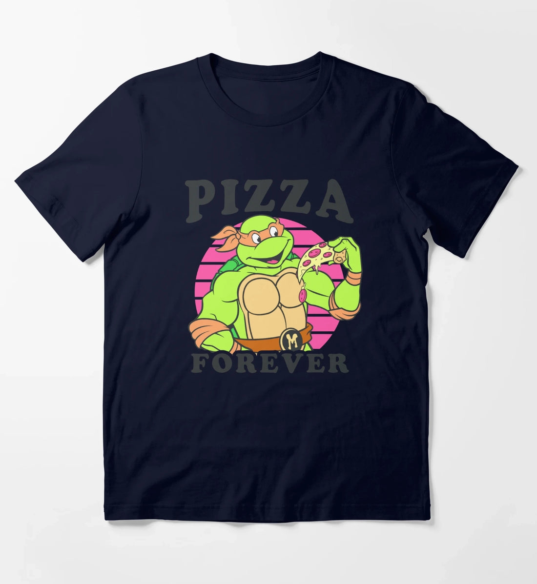 Teenage Mutant Ninja Turtles Michelangelo Pizza Forever T-Shirt Navy