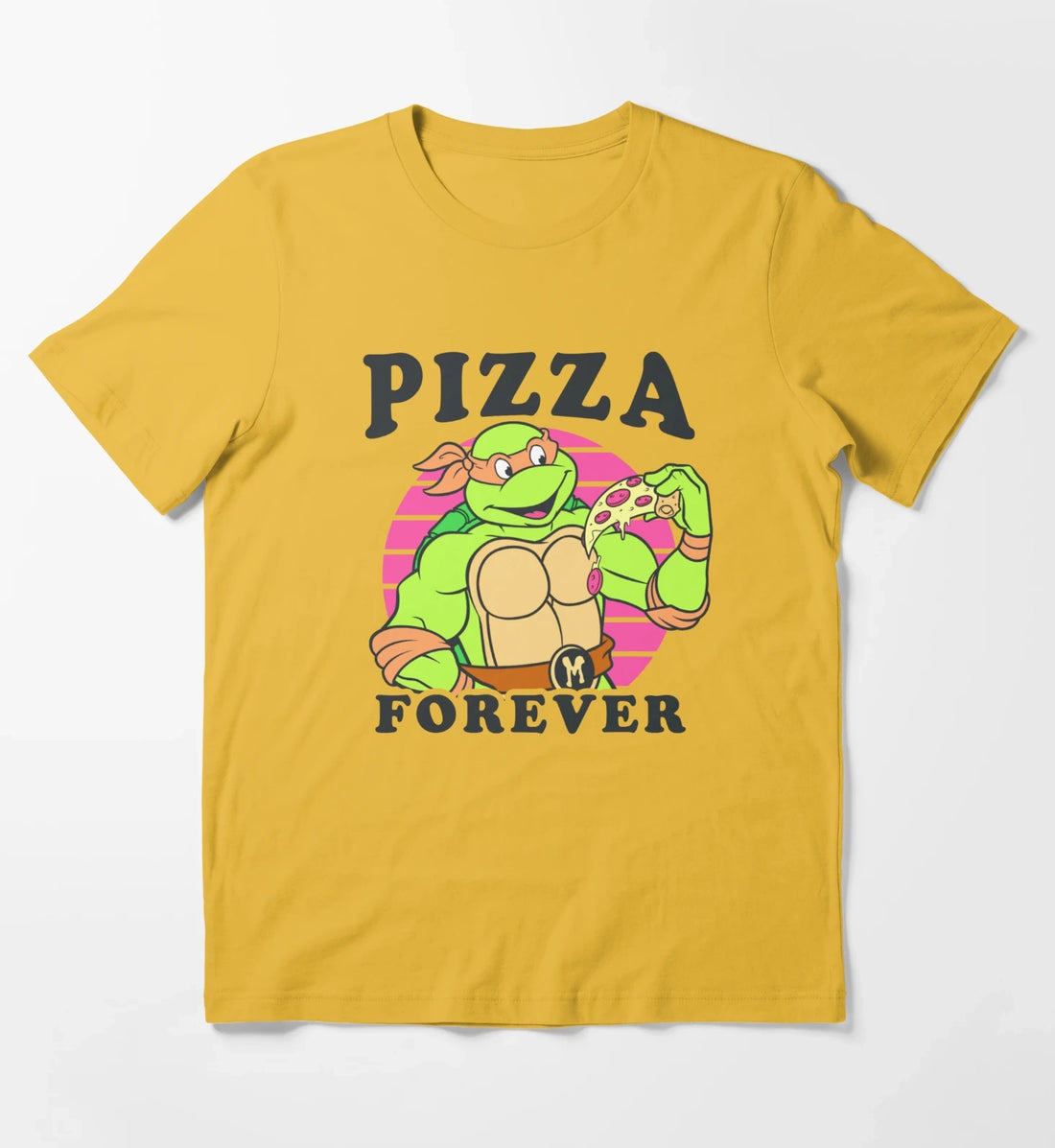 Teenage Mutant Ninja Turtles Michelangelo Pizza Forever T-Shirt Yellow