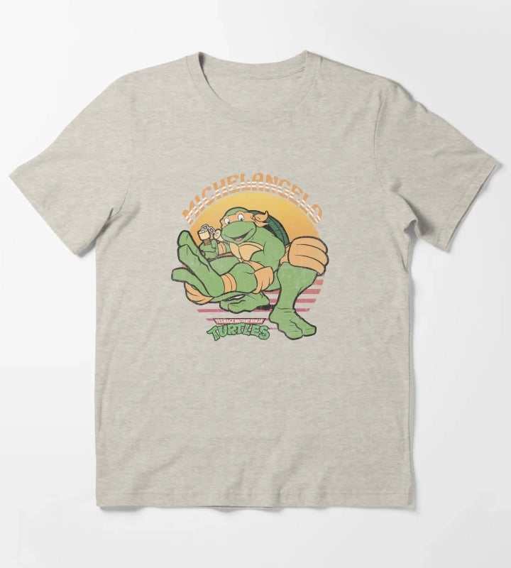 Teenage Mutant Ninja Turtles Michelangelo Sun T-Shirt Cream