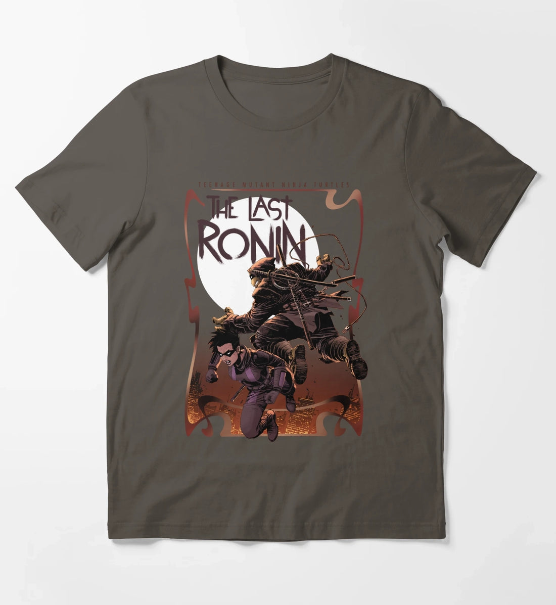 Teenage Mutant Ninja Turtles Mickey And Casey Poster T-Shirt Dark Grey