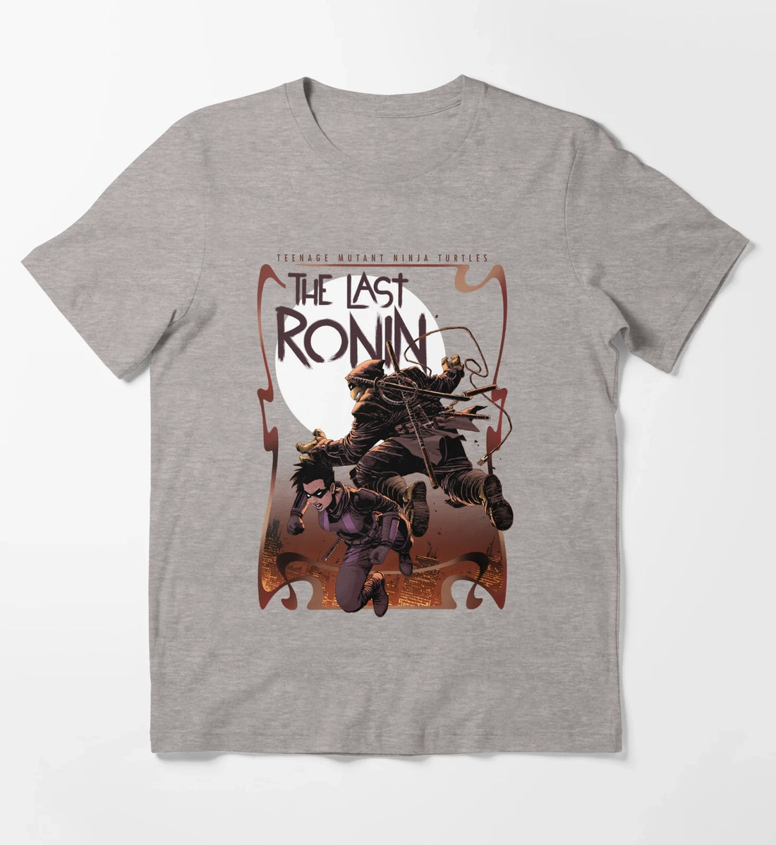 Teenage Mutant Ninja Turtles Mickey And Casey Poster T-Shirt Heather Grey