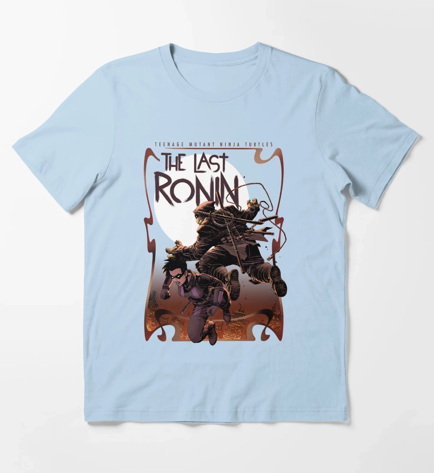Teenage Mutant Ninja Turtles Mickey And Casey Poster T-Shirt Sky Blue