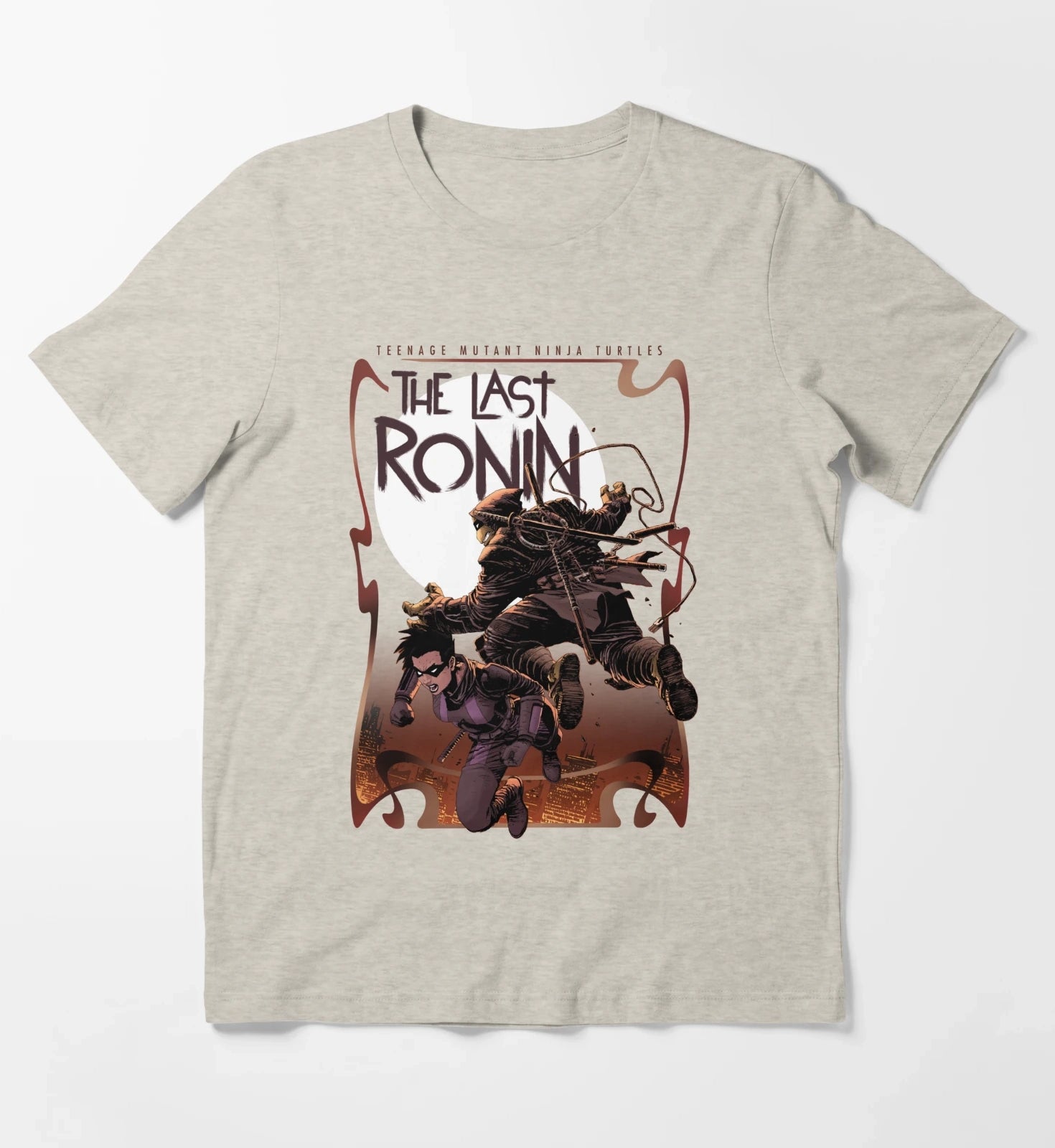 Teenage Mutant Ninja Turtles Mickey And Casey Poster T-Shirt Cream