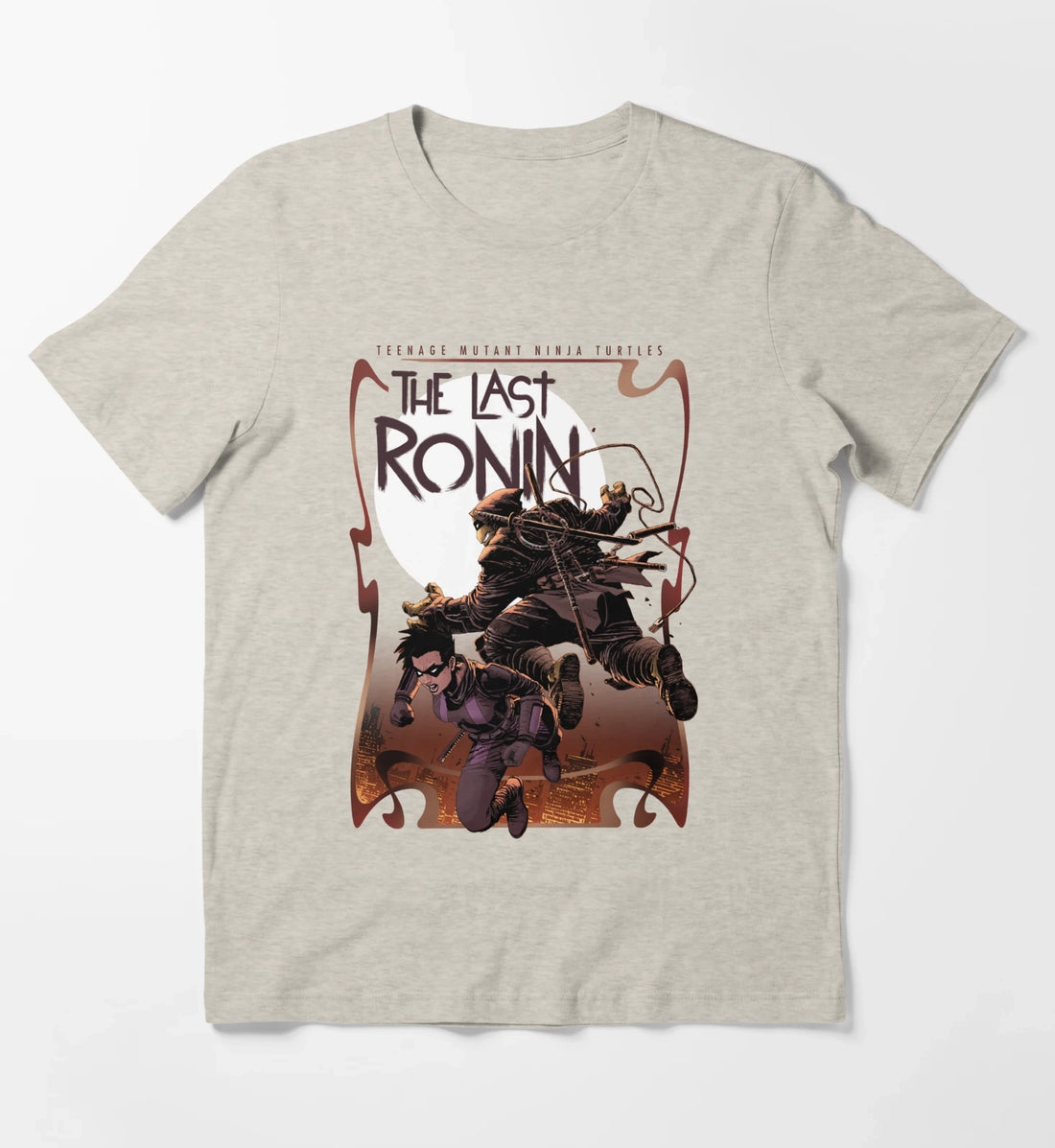Teenage Mutant Ninja Turtles Mickey And Casey Poster T-Shirt Cream