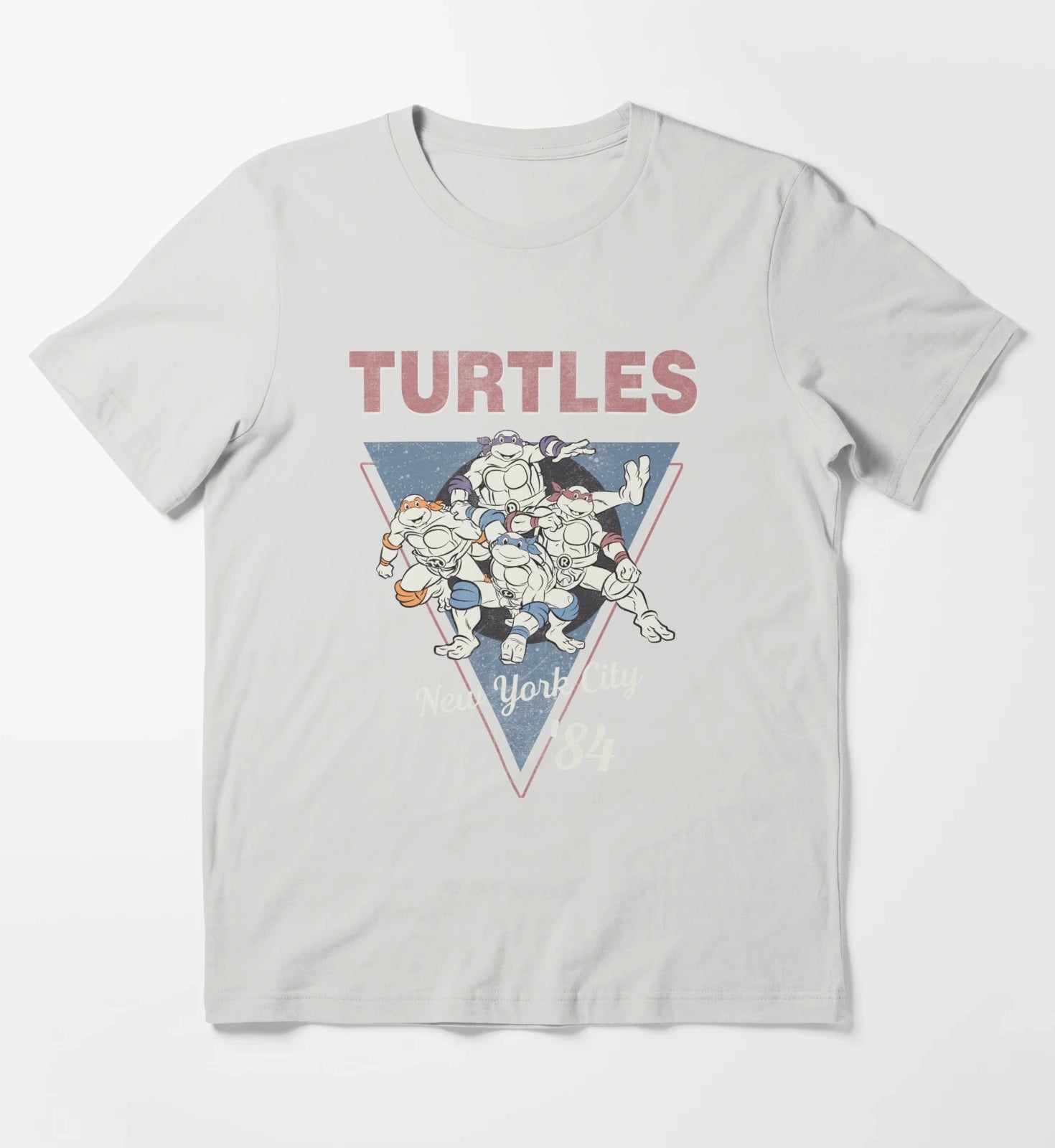 Teenage Mutant Ninja Turtles New York 84 V2 T-Shirt Light Grey