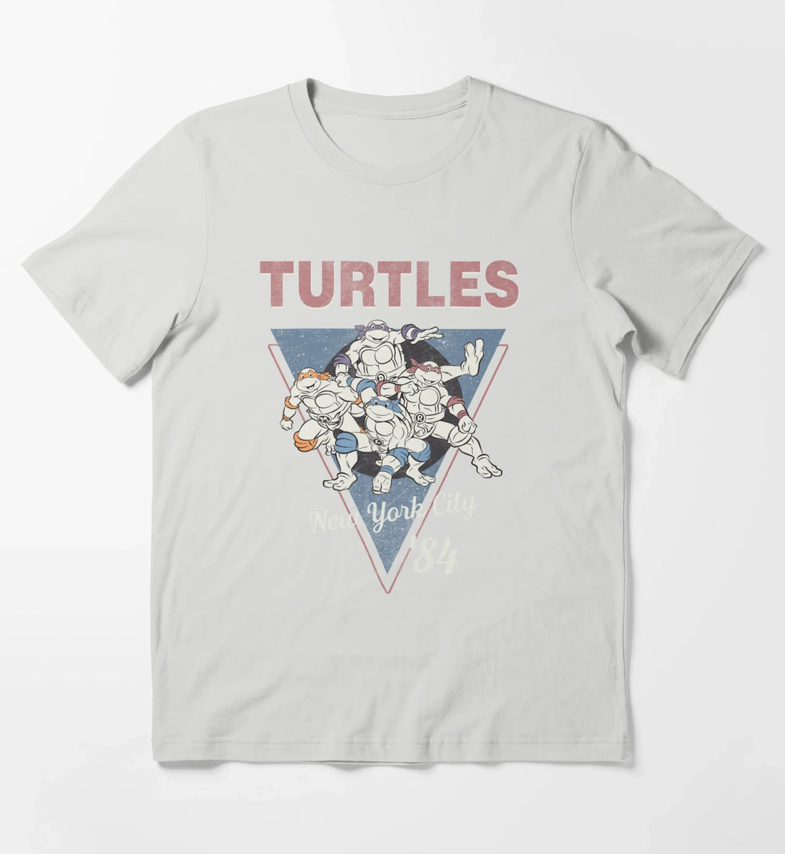 Teenage Mutant Ninja Turtles New York 84 V2 T-Shirt Light Grey