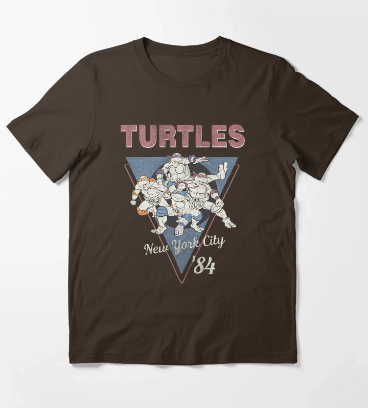 Teenage Mutant Ninja Turtles New York 84 V2 T-Shirt Brown