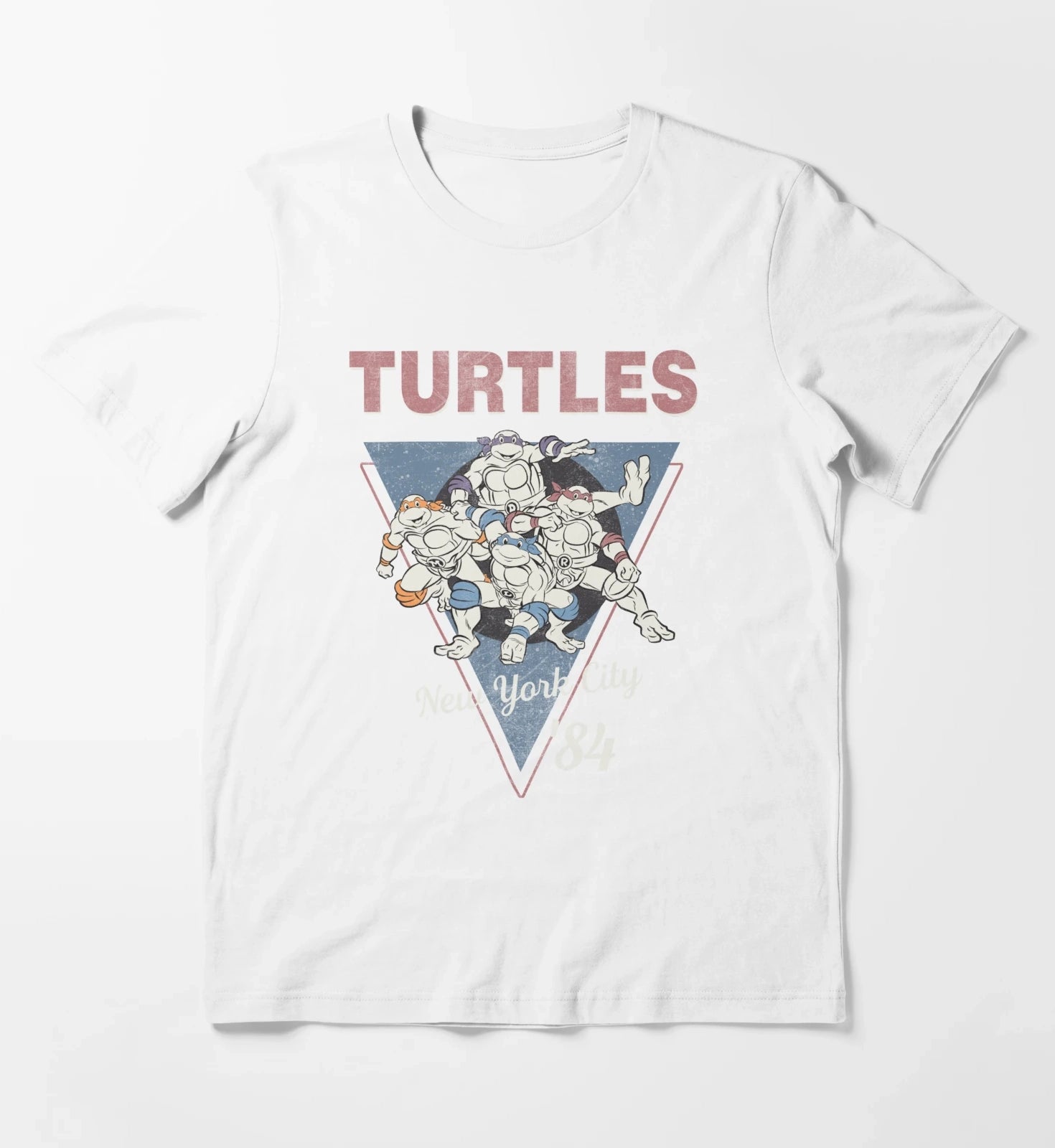 Teenage Mutant Ninja Turtles New York 84 V2 T-Shirt White