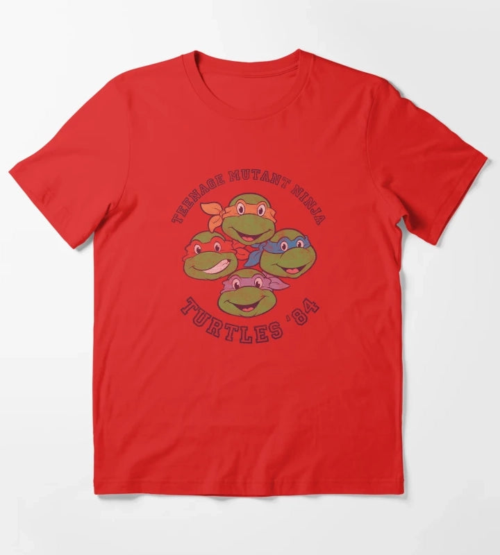 Teenage Mutant Ninja Turtles Old School 1984 T-Shirt Red