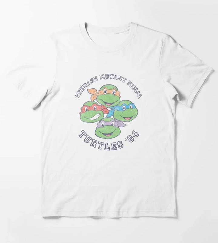 Teenage Mutant Ninja Turtles Old School 1984 T-Shirt White