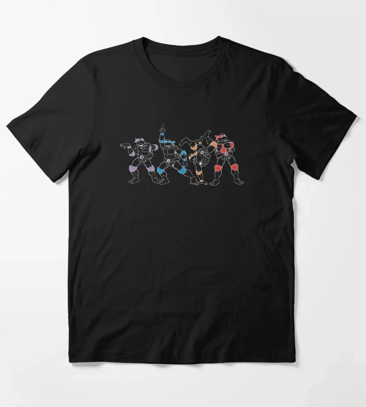 Teenage Mutant Ninja Turtles Outline Group T-Shirt