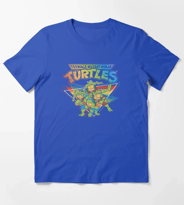 Teenage Mutant Ninja Turtles Pride Rainbow Gradient T-Shirt Blue
