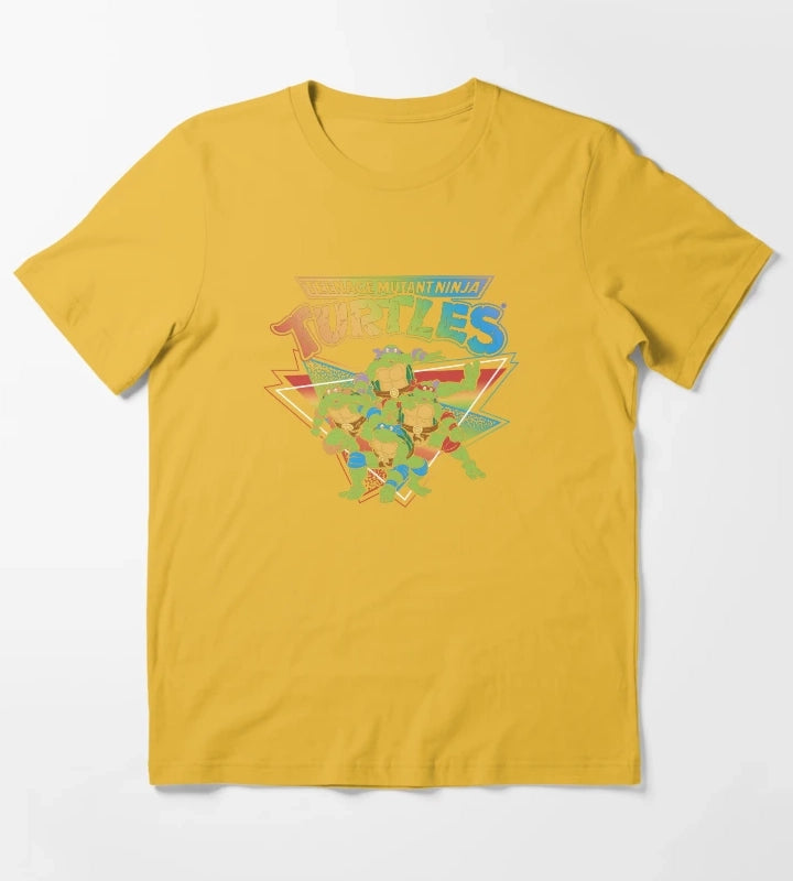 Teenage Mutant Ninja Turtles Pride Rainbow Gradient T-Shirt Yellow