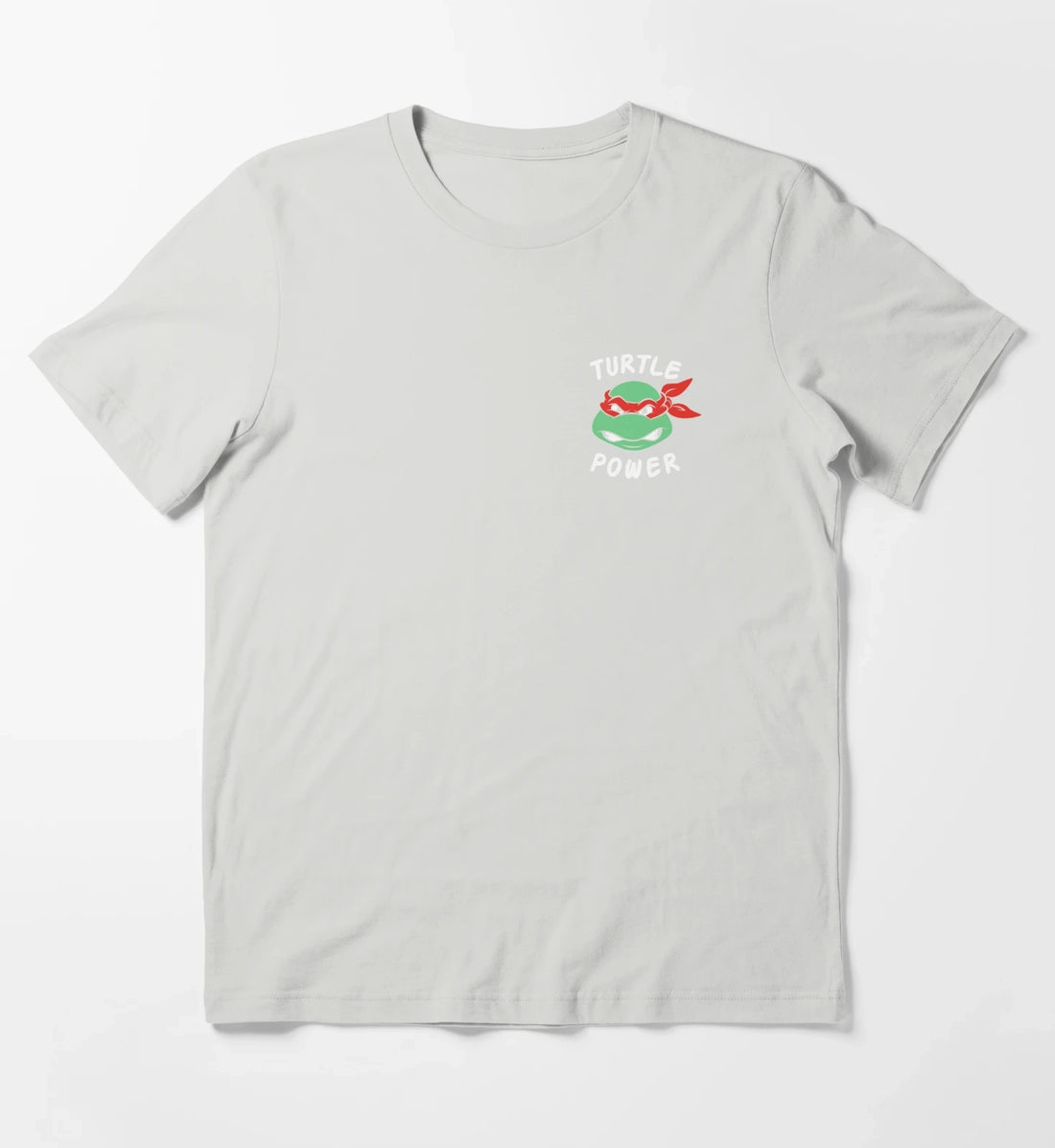 Teenage Mutant Ninja Turtles Raphael Turtle Power Pocket T-Shirt Light Grey