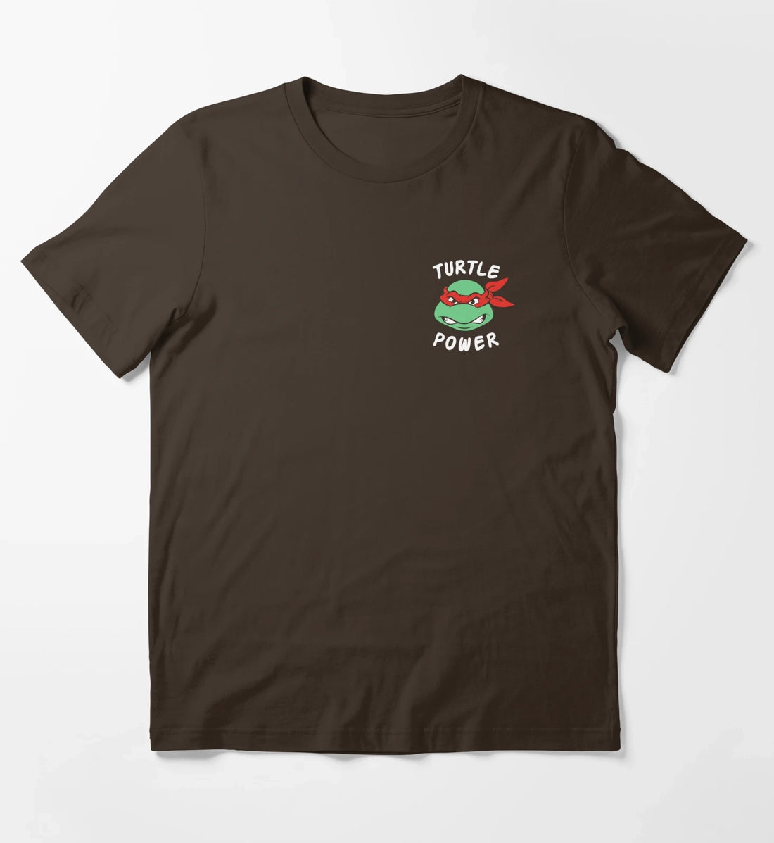 Teenage Mutant Ninja Turtles Raphael Turtle Power Pocket T-Shirt Brown