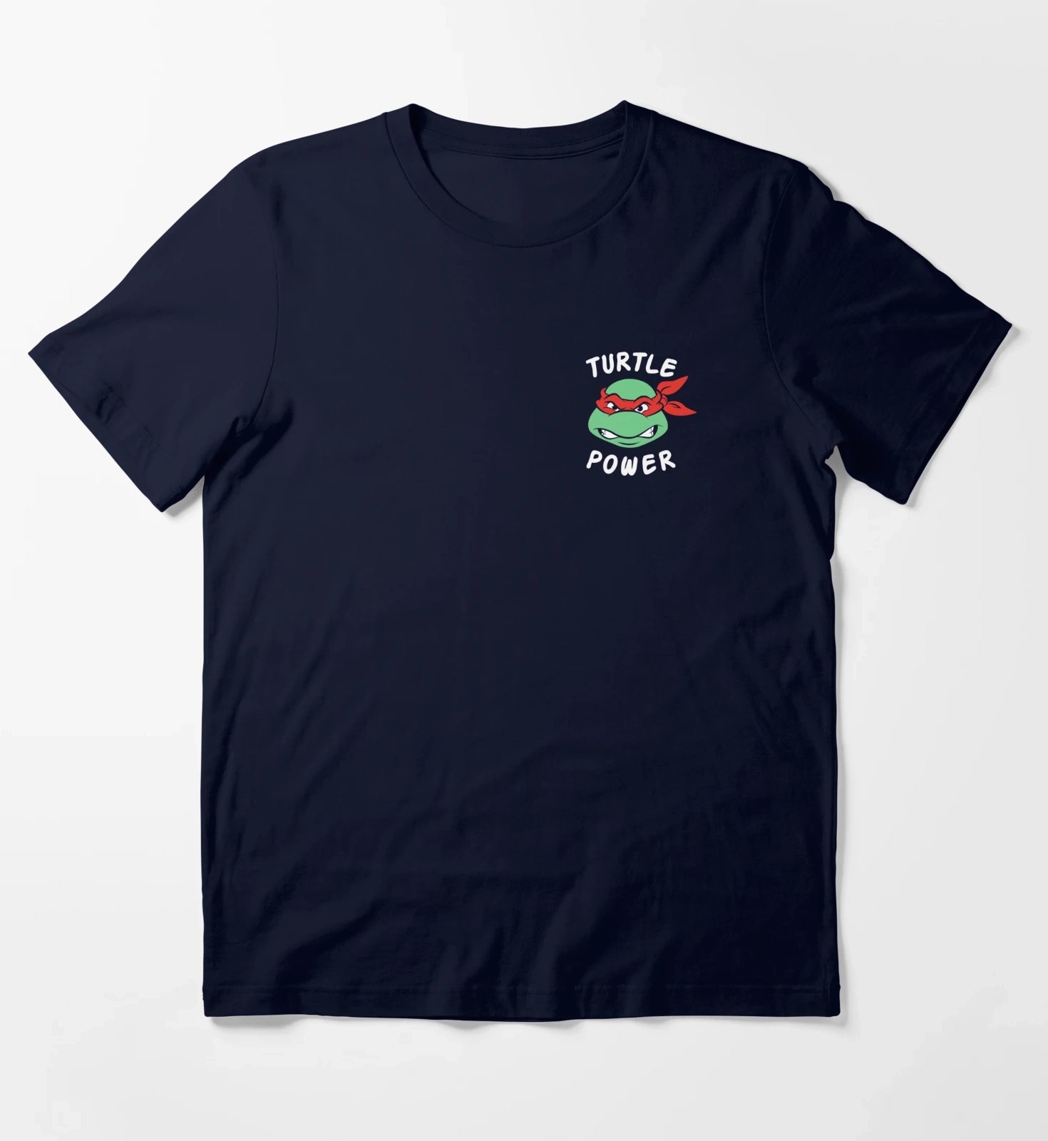 Teenage Mutant Ninja Turtles Raphael Turtle Power Pocket T-Shirt Navy