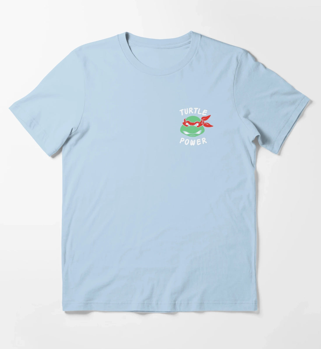 Teenage Mutant Ninja Turtles Raphael Turtle Power Pocket T-Shirt Sky Blue